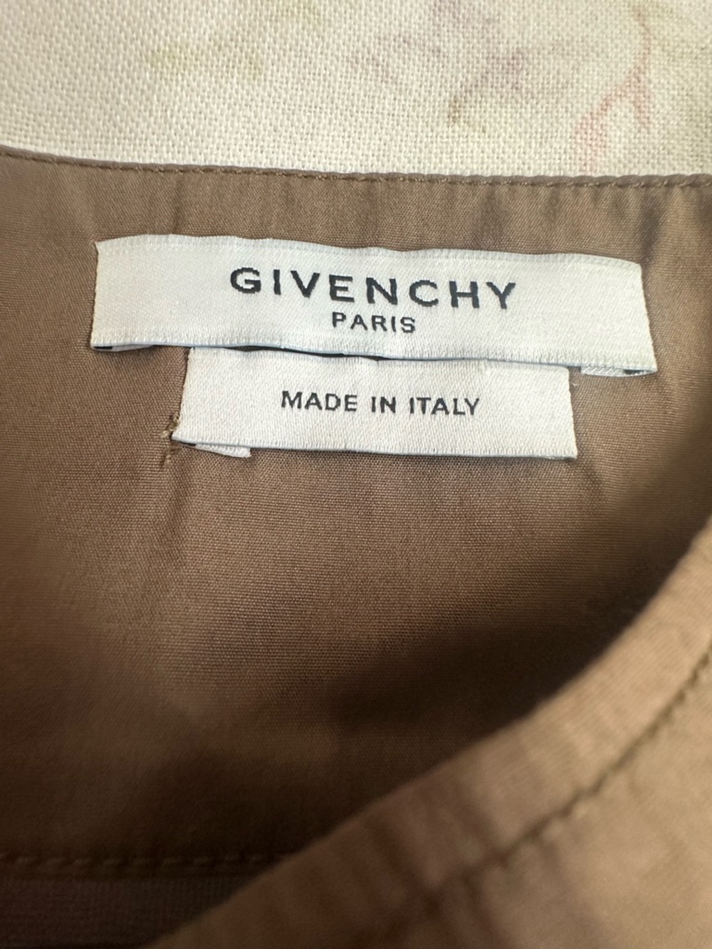 Givenchy Beige-Tan Minimalist Top